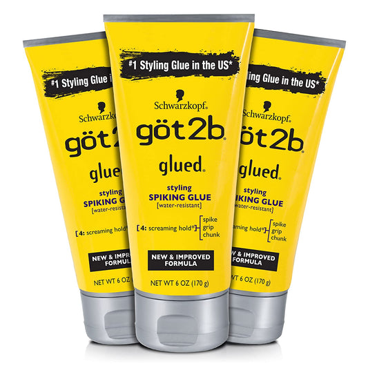 Got2b Glued Styling Spiking Hair Glue, 6 Ounce Find Your New Look Today!