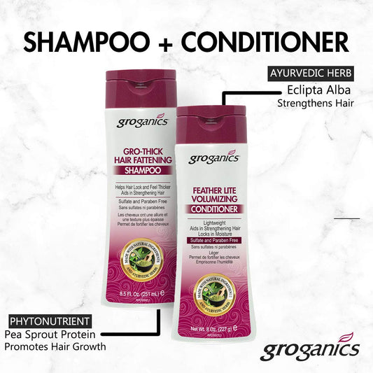 Groganic DHT Feather Lite Conditioner 8 oz. Find Your New Look Today!