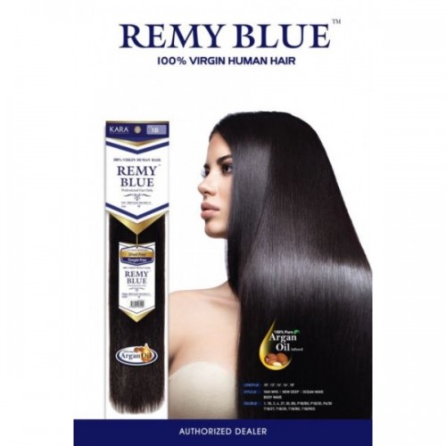 Kara Remy Blue 100% Human Hair Weave NEW YAKI 20"~24"